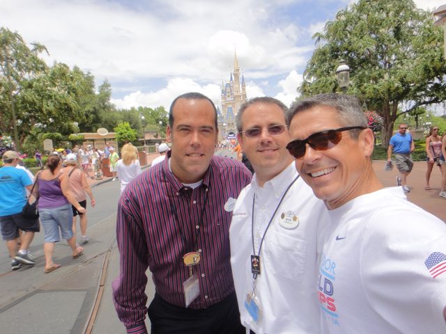 jeff noel and Two Disney Leaders at Magic Kingdom