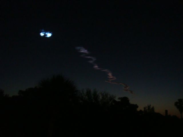Space Shuttle Launch From jeff noel's Home Office Window, 2010