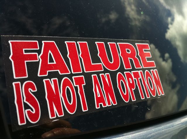 Failure is expected. Quitting is not.