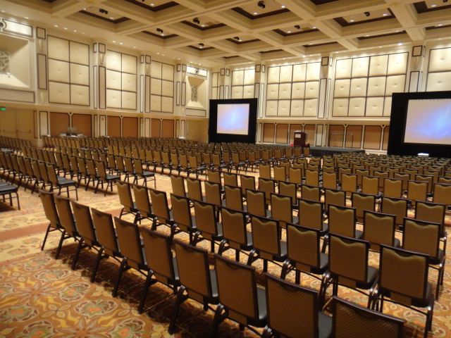 A professional speaker has to get used to being on center stage. Has to.
