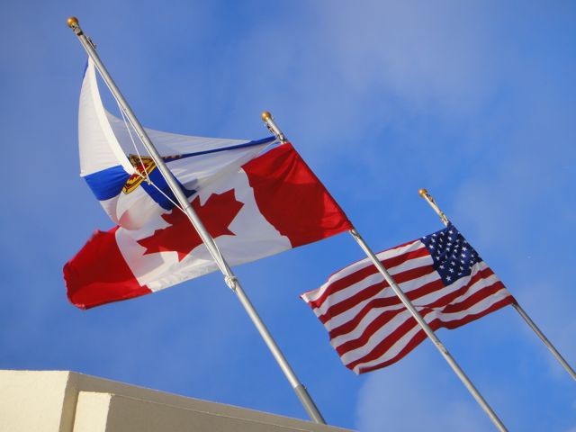 ...one flag is stuck.