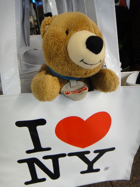 Neve intended to travel everywhere with a teddy bear either.