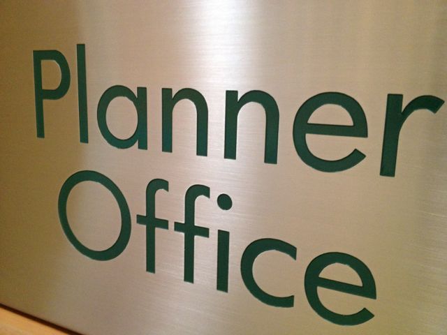 someone's gotta plan what the future's going to look like planner office