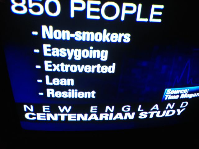Mary also shared these five things that influence longevity longevity