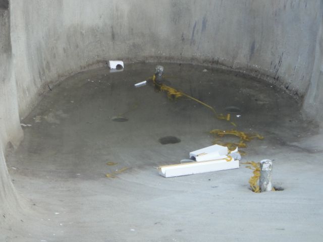 just some trash in the swimming pool construction phase questions or answers