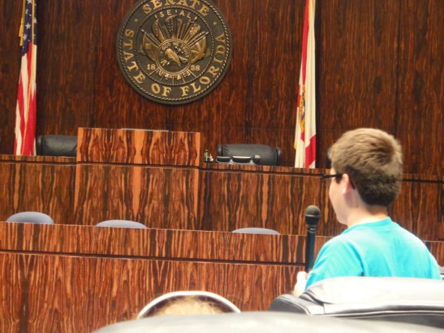 the acorn doesn't fall far from the tree (Chapin Noel in mock Senate debate, May 2012) Florida Senate debate