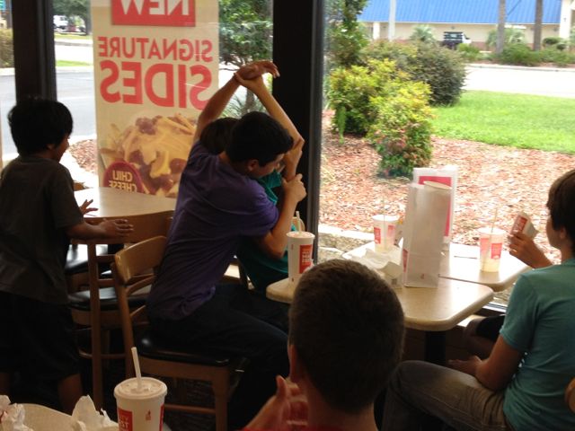 slow eaters have opponents wanting only one thing... their fries personal battles