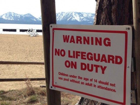 South Lake Tahoe public swim beach