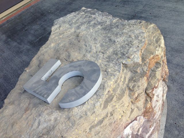 Life has five big choices: mind, body, spirit, money, and hq photo of a big rock with the number 5 on it