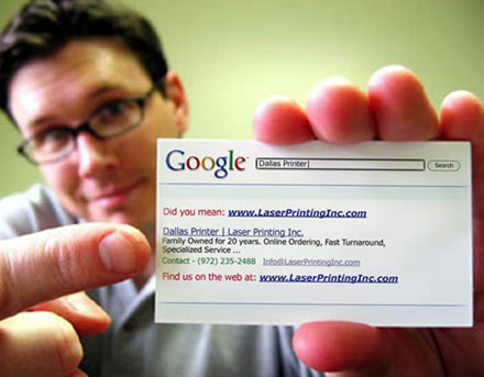 creative biz card (photo: courtesy of Web Designer Drops) clever biz cards