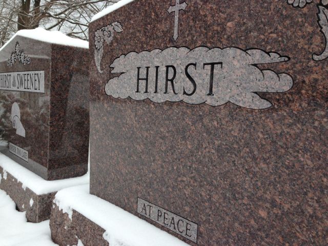 Gravestone with profound life goal, At Peace