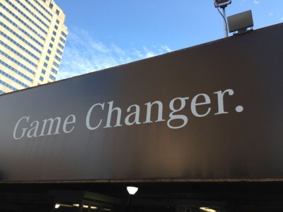 Super Dome sign Game Changer