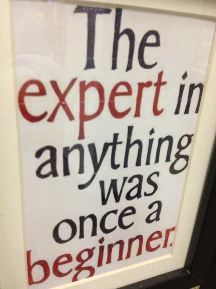 motivational quote on being an expert