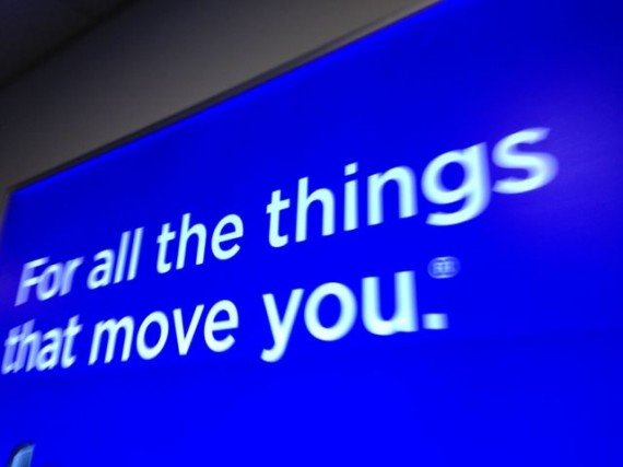 Airport sign advertisement