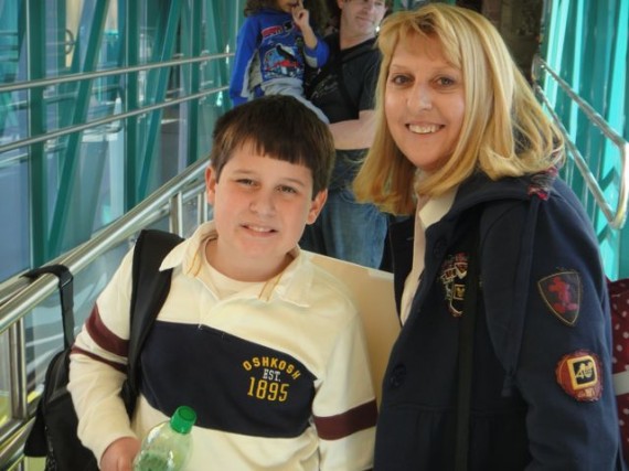 Mother and Son on Disney Dream Cruise Ship