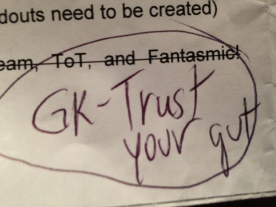 wisdom on a note pad