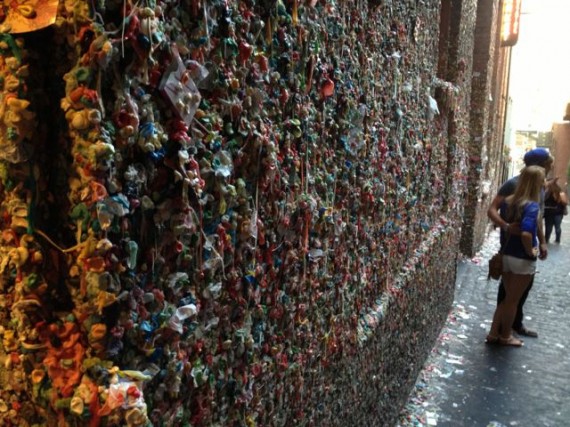 Seattle's Pike Place gum wall