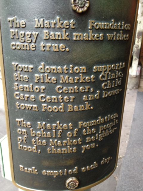 Pike Place Market piggy bank