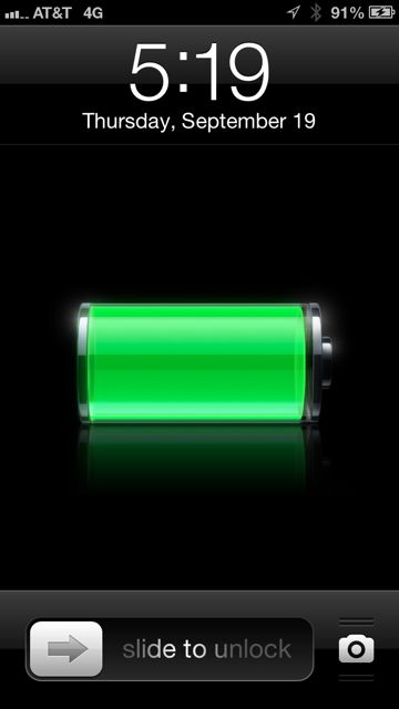 Same iPhone5, but after the IOS7 install...