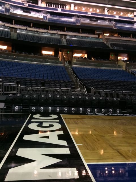 Amway Center basketball court