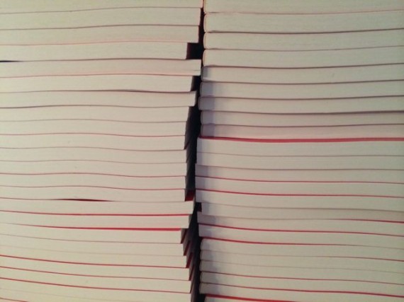 Stack of Mid Life Celebration books