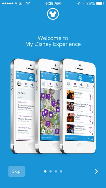 My Disney Experience screen shot on iPhone