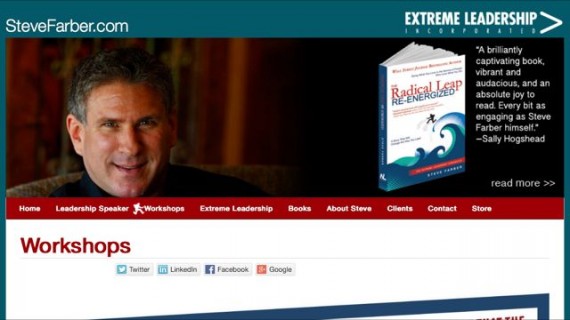 Steve Farber website header