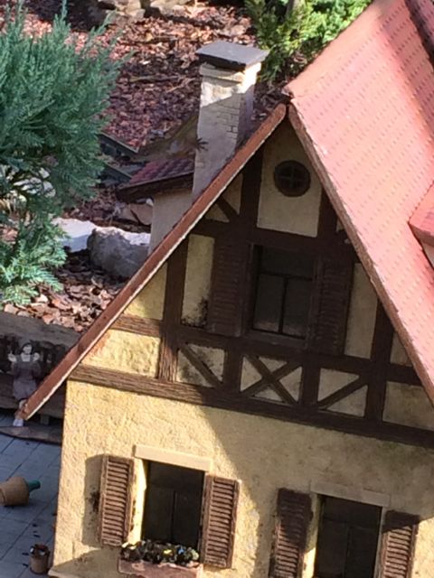 Small home on Disney's Train display near Epcot's Germany