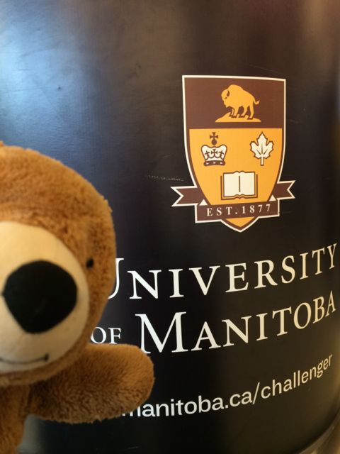 University of Manitoba ad at Winnipeg International Airport