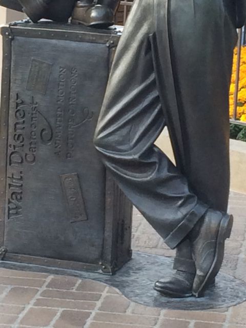 Walt Disney statue at Disney's California Adventure