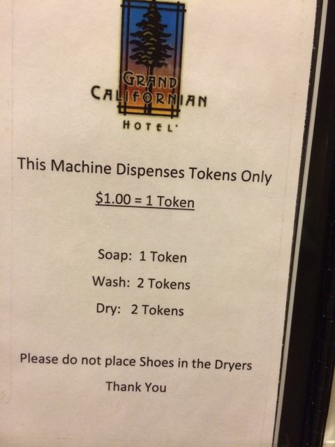 Disney's Grand Californian Resort Guest laundry
