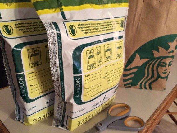 Two bags of cash