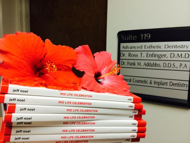Midlife Celebration books as gifts to Dentist office staff