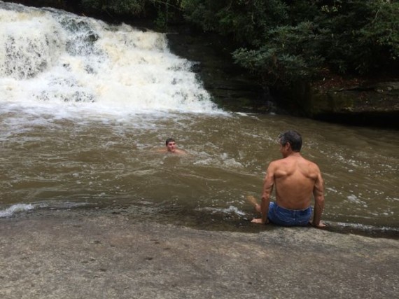 North Carolina mountain waterfall
