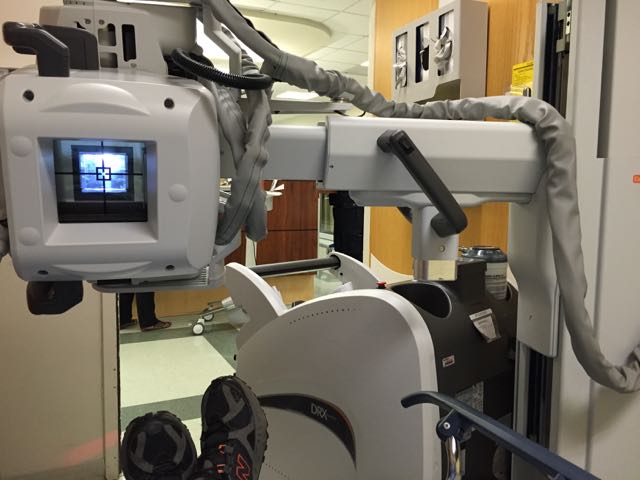 In room X-ray machine
