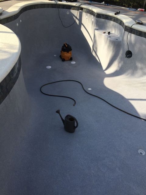 Pool acid wash complete