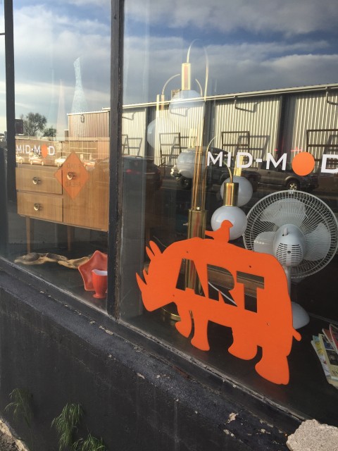 Denver art shop window display