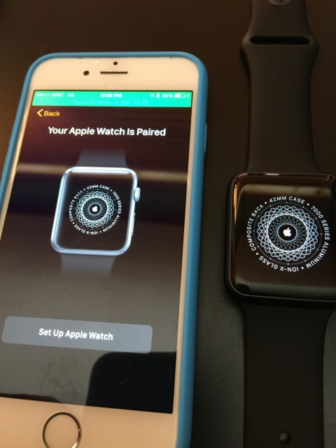 Apple Watch pairing