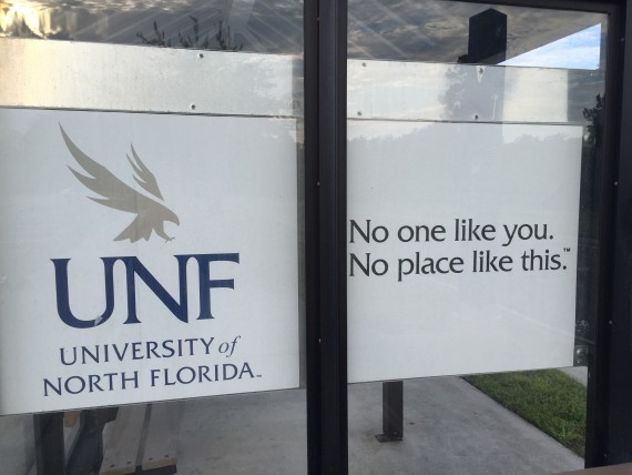 University of North Florida entrance sign