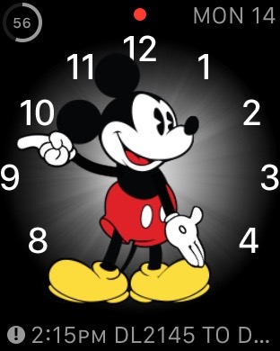 Apple watch Mickey Mouse face