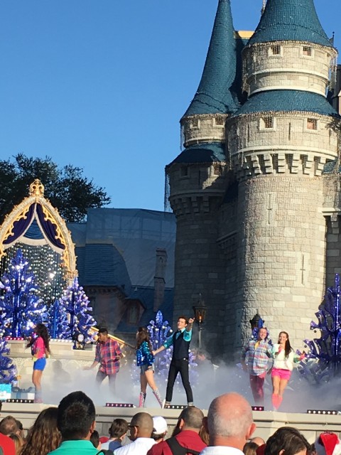 Disney World Christmas parade filming