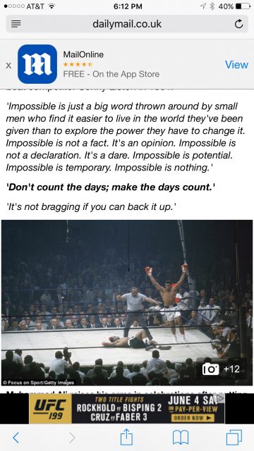 Muhammed Ali quote