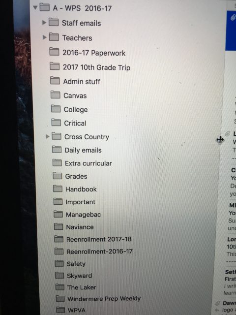 Email organization 