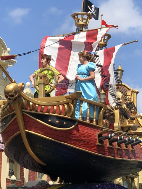 Peter Pan Parade float at Walt Disney World