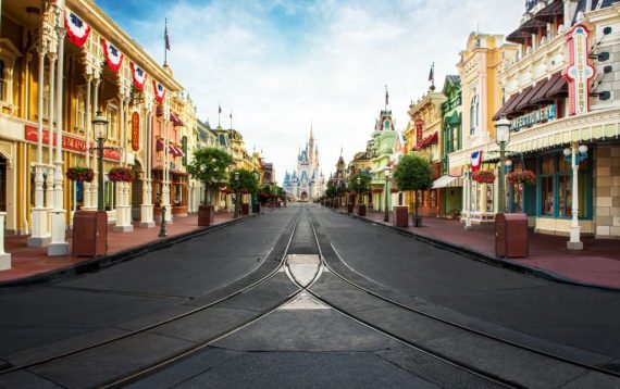 Magic Kingdom Main Street empty