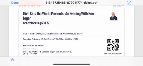 Ron Logan Disney Legend