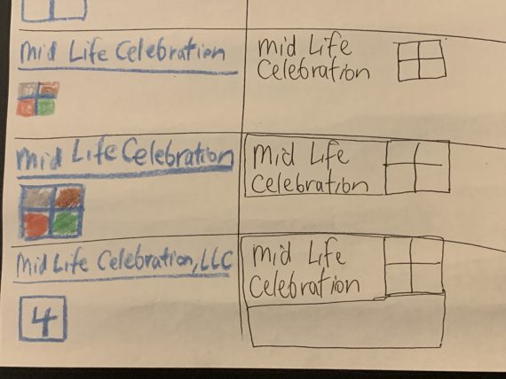 Mid Life Celebration art 2008