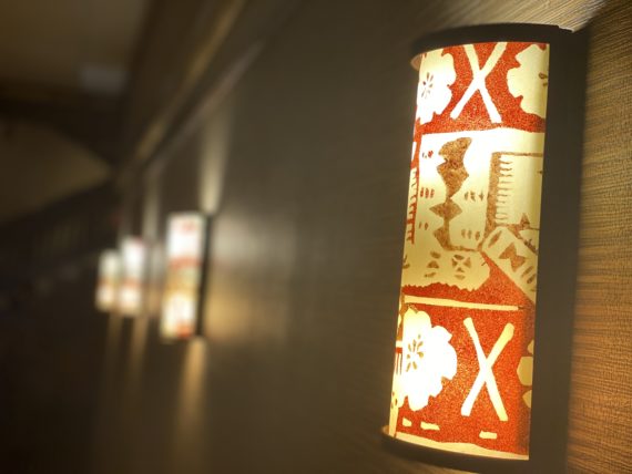 Hawaiian light fixture at Disney