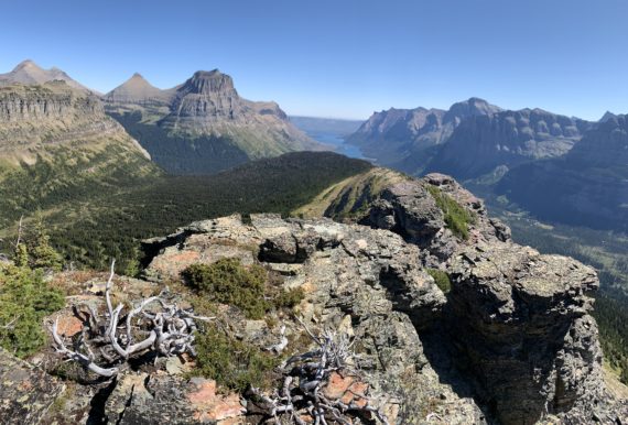 Glacier National Park mountain views