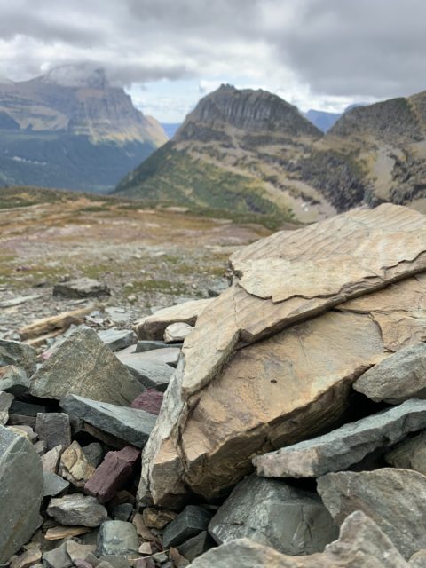 Glacier National Park from continental divide 